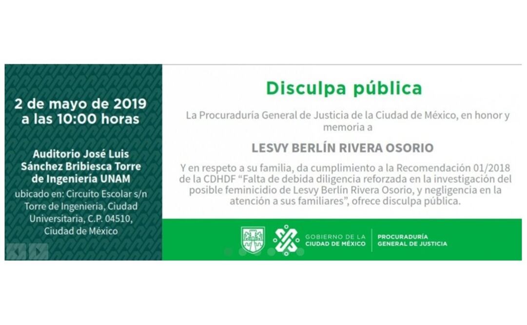 Foto: Captura del sitio web de la Procuraduría General de Justicia de la Ciudad de México