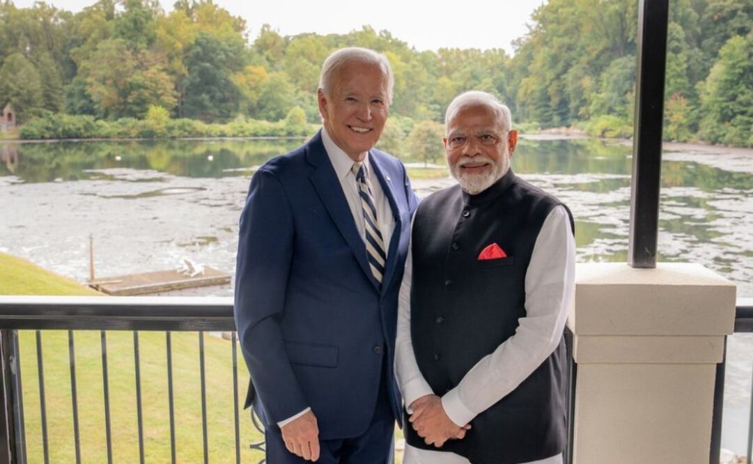 Joe Biden junto al primer ministro de India, Narendra Modi. Foto: Instagram potus