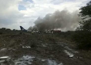 Pasajero capta accidente de avión en Durango