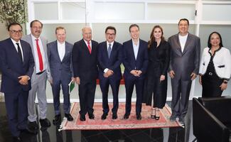 Ignacio Mier postea foto con coordinadores del Verde y PT, pese a inasistencia a discusión de Plan B; coalición seguirá unida, afirma