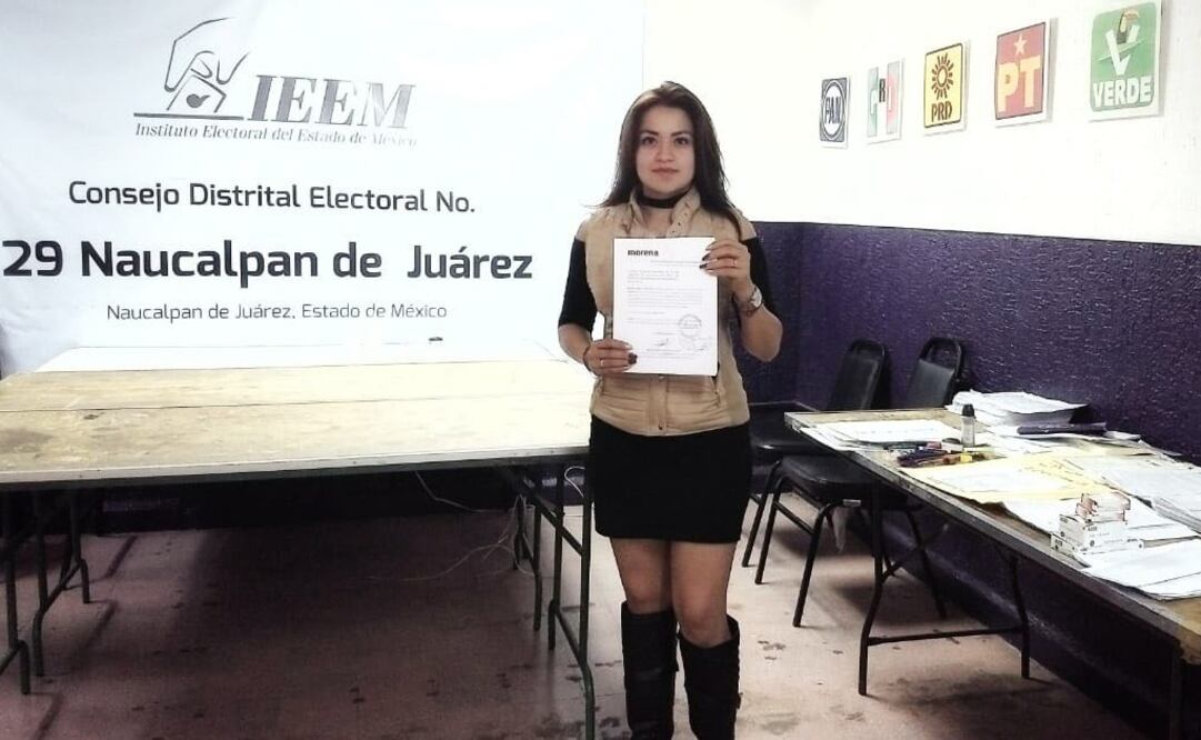 La morenista Bárbara González impugnó triunfo de ex alcalde de Naucalpan, Edgar Olvera. (Fotografía: Especial)