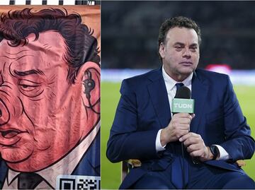 Afición de Cruz Azul se burla de David Faitelson; dedican manta al comentarista de Televisa