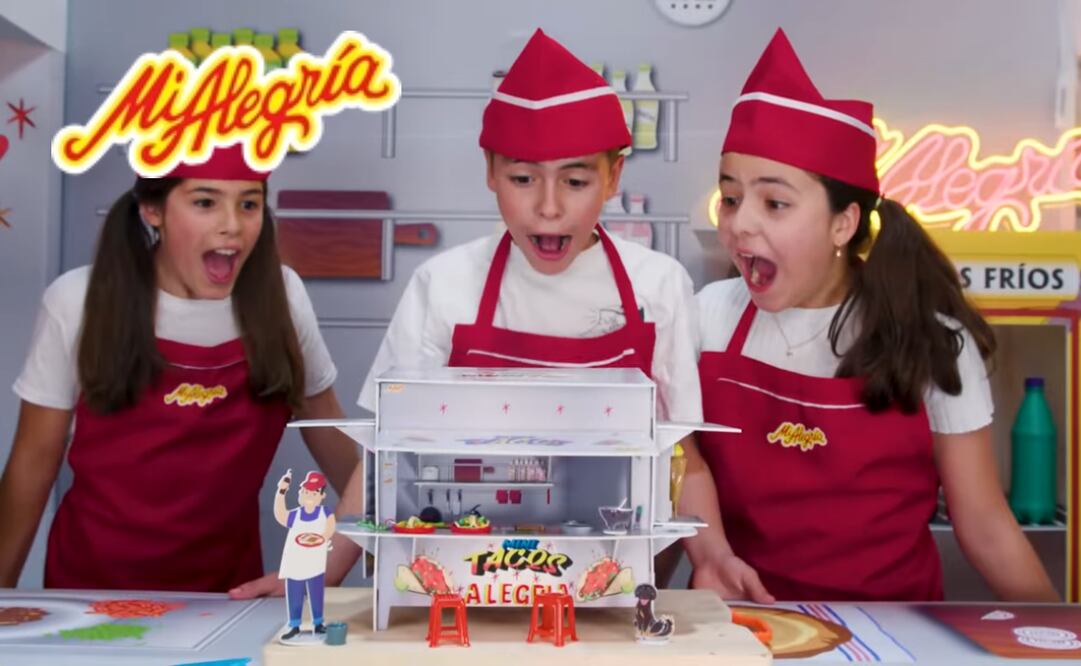Mi Alegría lanzó su nuevo set interactivo "Mi primer puesto de tacos". Foto: Mi Alegría