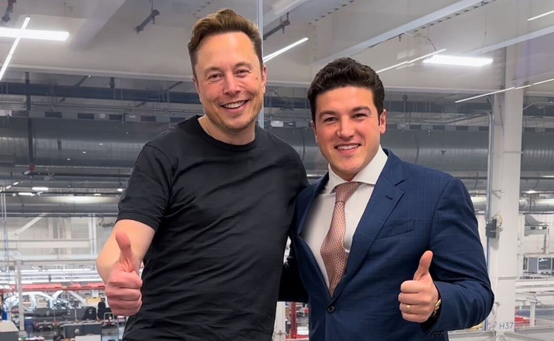 El gobernador de Nuevo León, Samuel García y el CEO de Tesla y Twitter, Elon Musk. Foto: Twitter @samuel_garcias
