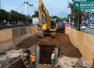 Sustitución de drenaje en calzada Ignacio Zaragoza, casi lista; socavón será reparado y vialidad reabierta el próximo domingo