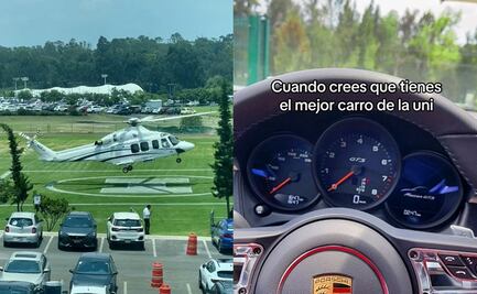 Hija de Ricardo Salinas Pliego llega en helicóptero al Tec de Monterrey y se viraliza