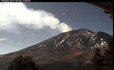 Popocatépetl registers 17 exhalations and a volcano-tectonic earthquake 