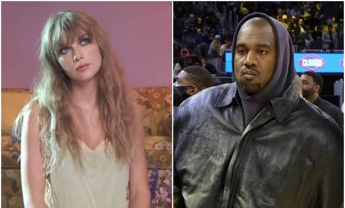 Taylor Swift y Kanye West. Foto: Capturas de Instagram @kanyethegoatwest y @taylorswift