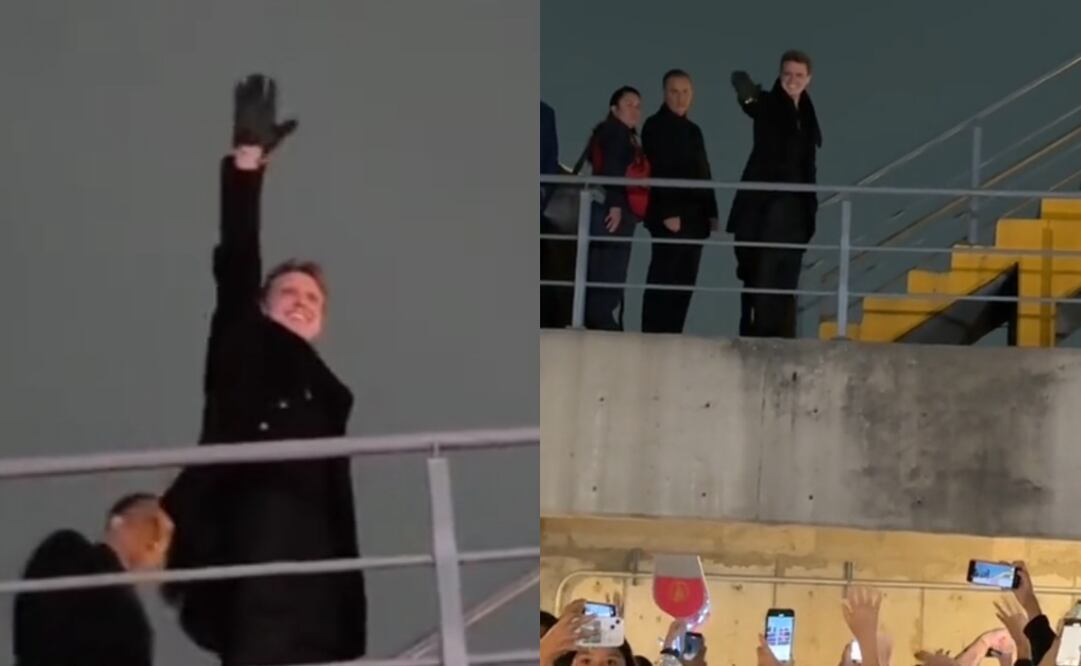 El cantante tuvo un lindo gesto con los fans que lo esperaron al término de su concierto. Foto: Captura de pantalla.