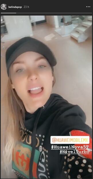 Belinda presume sudadera de 66 mil pesos
