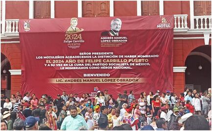 Respeto mucho a la gente, es libre, dice AMLO tras ser declarado “héroe nacional” en Motul