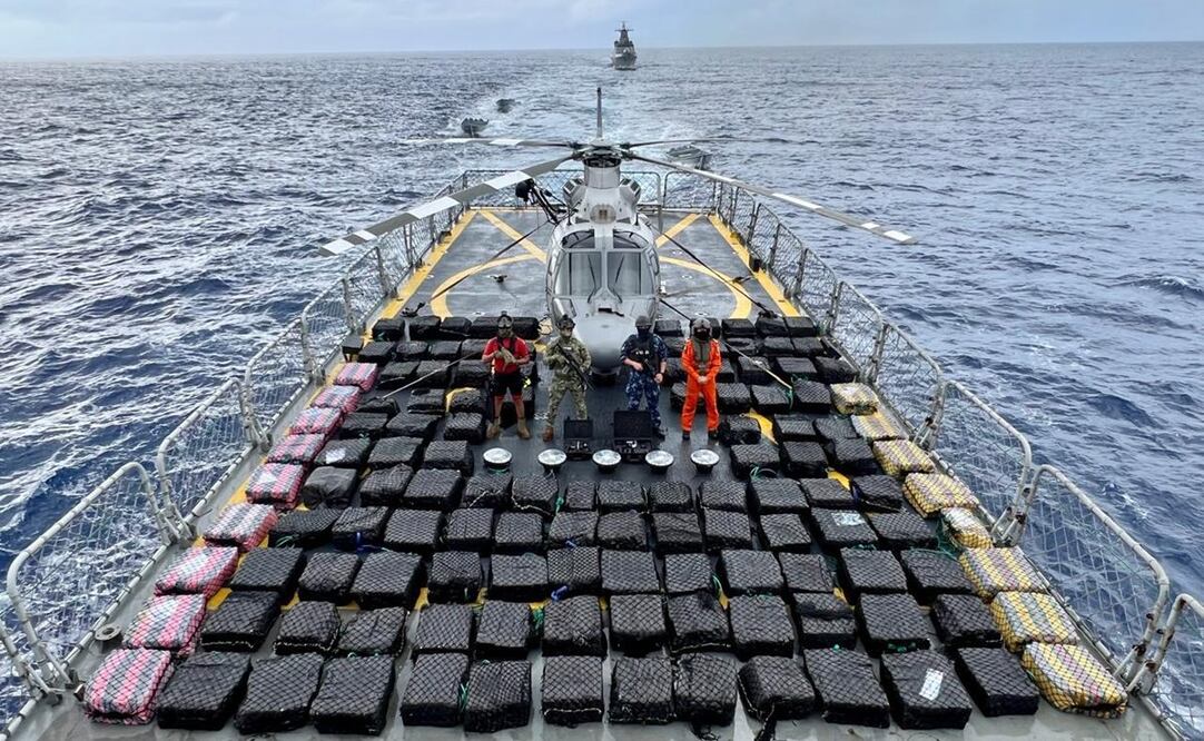 Esto representa la mayor incautación en un solo evento durante la presente administración. Foto: Semar