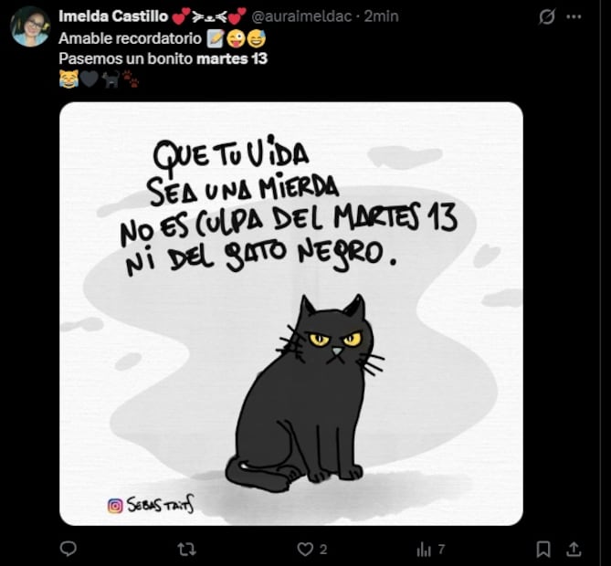 Los mejores memes que dejó el primer martes 13. Foto: Captura de pantalla