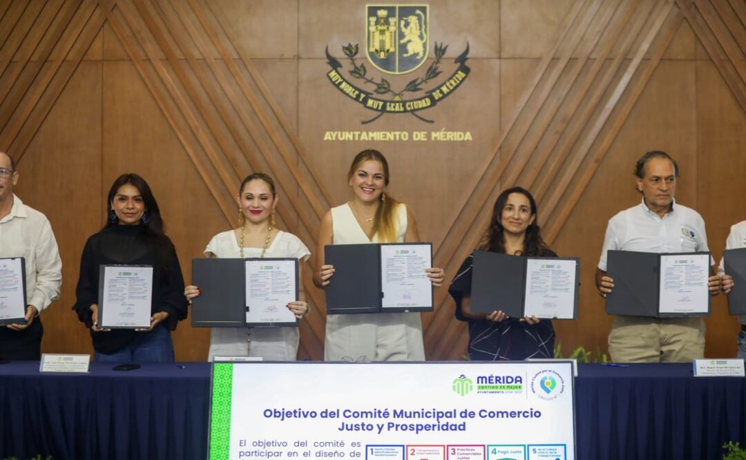 Mérida recibe distintivo “Ciudad por el Comercio Justo”; buscan impulsar economía equitativa y sostenible. Foto: Especial