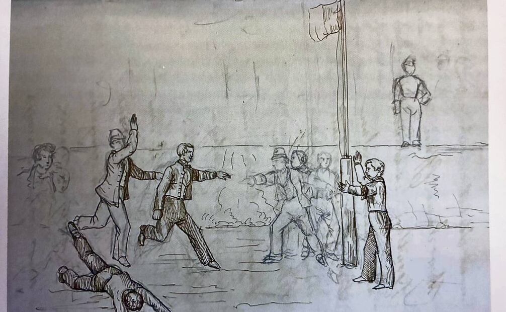 El libro también presenta diversos
dibujos y escenas ilustradas, como
enfrentamientos y mercados de
esclavos. Imágenes del libro Maximiliano y su diario de 1863. (La construcción de un emperador vista por un mexicano)