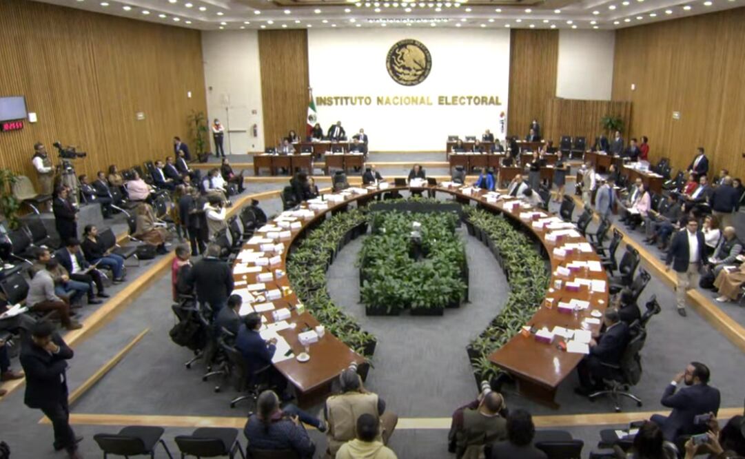 Sesión Ordinaria del Consejo General del Instituto Nacional Electoral del 25 de enero. Foto: Captura