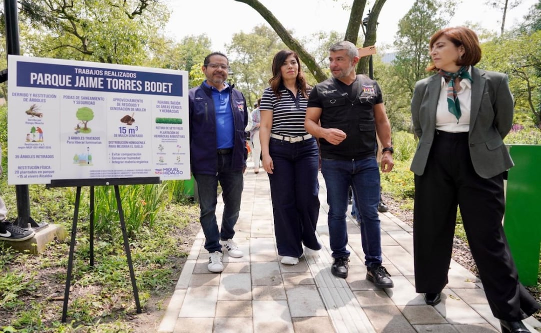 Tabe entrega obras de mitigación en Lomas de Chapultepec. Foto: Especial