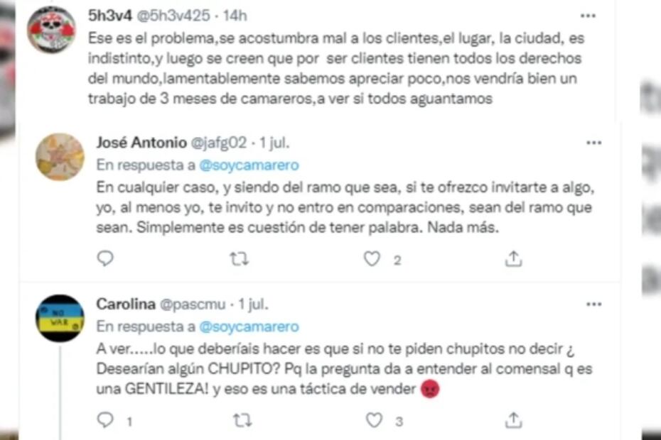 Comensal critica a restaurante por no ofrecerle un trago de cortesía y el dueño le responde