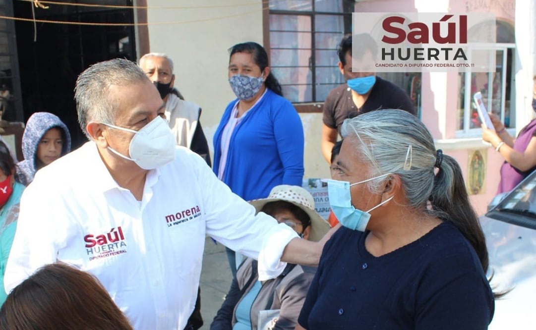 El diputado morenista anteriormente fue parte del PRI. Foto: @SaulHuertaOf