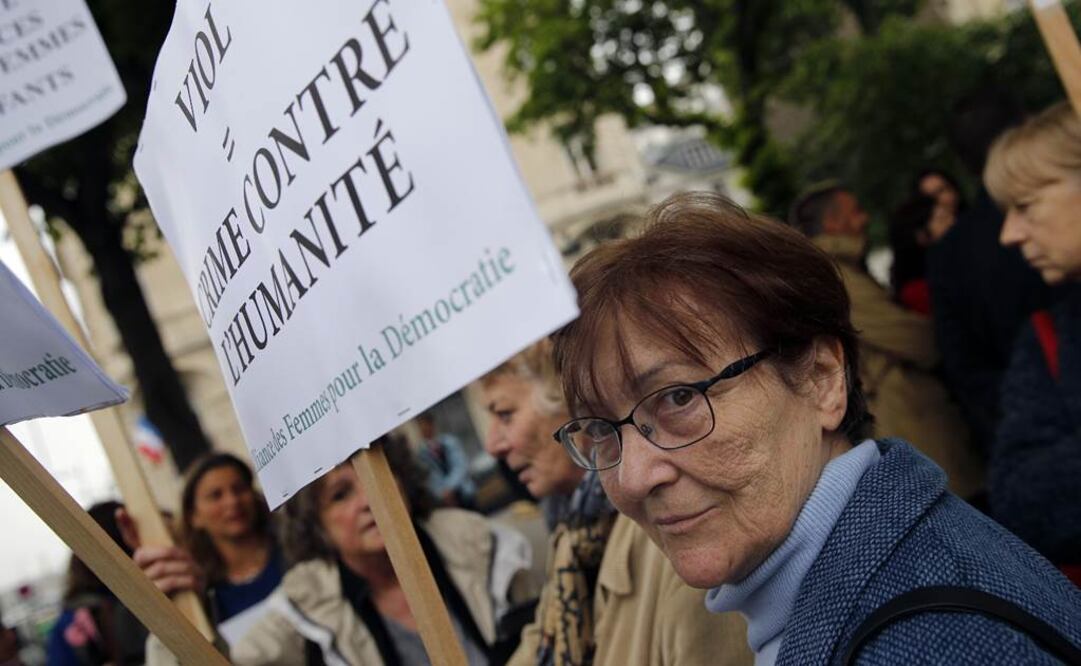 Una manifestación contra la violencia sexual en París. Foto: AP