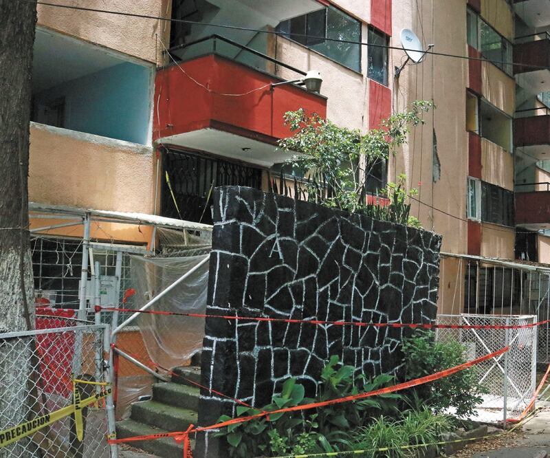 La unidad habitacional tuvo daños por el sismo. Foto: FERNANDA ROJAS. EL UNIVERSAL