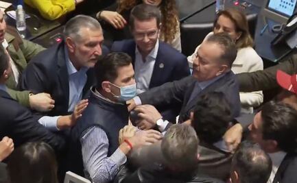 Adán Augusto vs panistas; ¿por qué pelearon senadores de Morena contra los del PAN en el Senado?