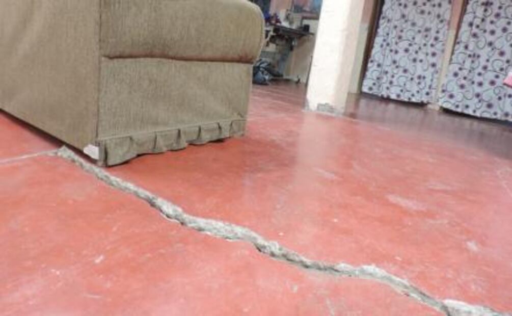 Vivienda que está sobre una falla geológica en Jaltenco resistió los sismos