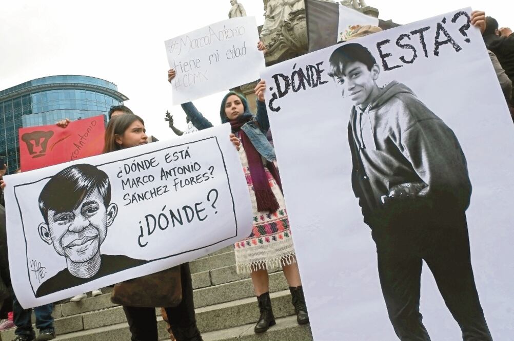 Alumnos de la Prepa 8 de la UNAM, a la que asistía Marco Antonio, realizaron diversas protestas en la Ciudad de México. / ARCHIVO EL UNIVERSAL