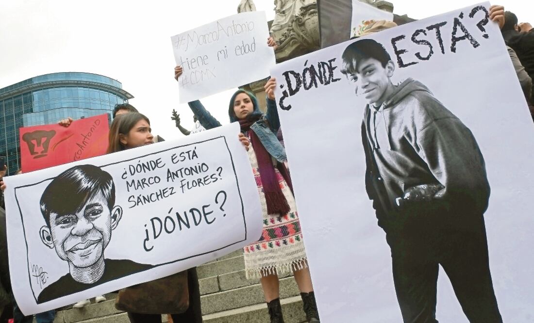 Alumnos de la Prepa 8 de la UNAM, a la que asistía Marco Antonio, realizaron diversas protestas en la Ciudad de México. / ARCHIVO EL UNIVERSAL