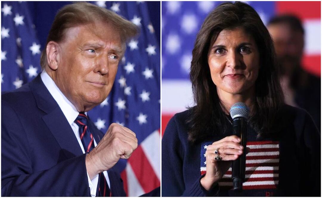 "Nikki Haley no está bajo consideración para el puesto de vicepresidenta", dijo el candidato Donald Trump, truncando las especulaciones. "¡Le deseo lo mejor!", añadió. Foto: EL UNIVERSAL