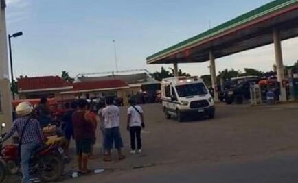 Asalto en gasolinera deja dos lesionados en Kanasín, Yucatán