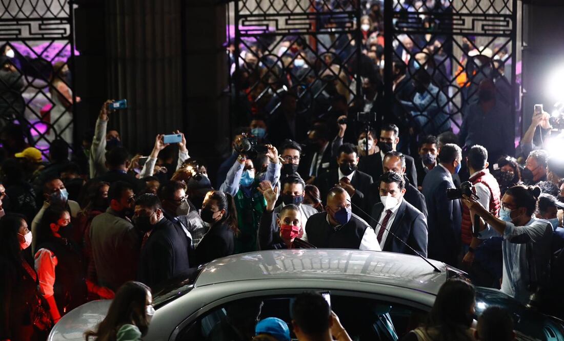 La jefa de Gobierno, Claudia Sheinbaum, a su salida del . Fotografía de Diego Simón EL UNIVERSAL