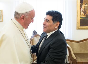 La vez que Diego Armando Maradona se reconcilió con la iglesia gracias al Papa Francisco; "El primer hincha de Francisco soy yo"