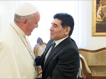 La vez que Diego Armando Maradona se reconcilió con la iglesia gracias al Papa Francisco; "El primer hincha de Francisco soy yo"