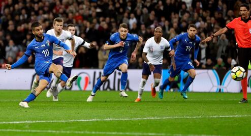 Inglaterra e Italia empatan en Wembley 