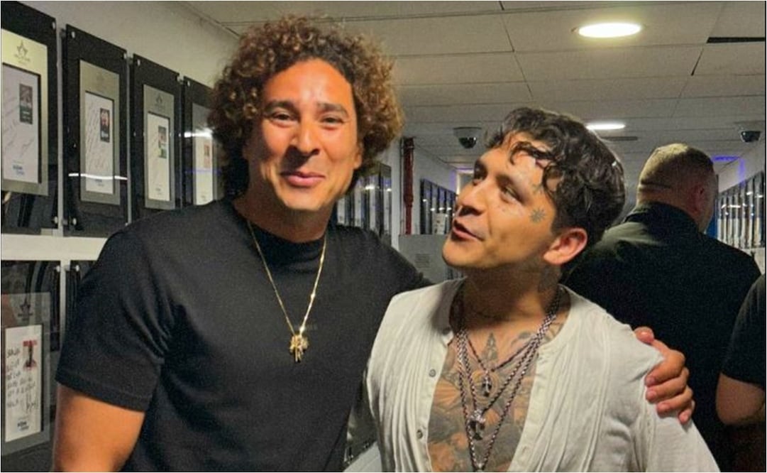 Guillermo Ochoa convivió con Christian Nodal en Madrid. FOTO: INSTAGRAM @YOSOY8A