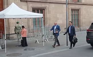 Gobernador de Michoacán se reúne con Sheinbaum en Palacio Nacional; acude también gabinete de Seguridad