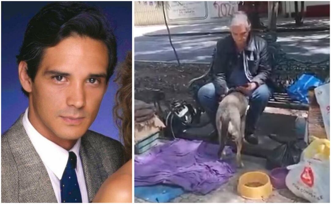 El actor mexicano Alejandro Landeros fue captado viviendo en situación de calle con sus mascotas en los alrededores de la colonia Condesa. Foto: X @LaRomaMex