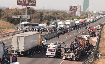 Caravana migrante causa caos vial en la México-Puebla