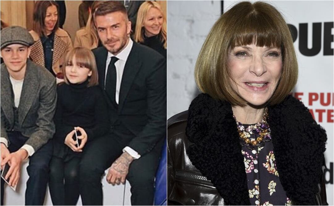 La hija menor de David y Victoria Beckham robó cámara en el desfile de su mamá en Fashion Week Londres / Fotos: Instagram y AP