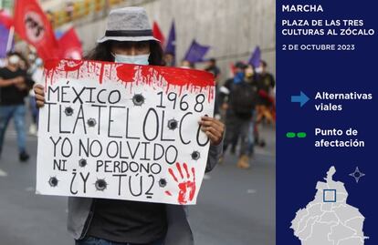Marcha 2 de octubre 2023: Horario, posible ruta y alternativas viales en la CDMX