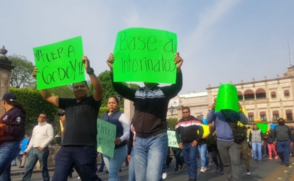 En paro cerca de 5 mil policías de Michoacán; exigen renuncia del titular de la SSP