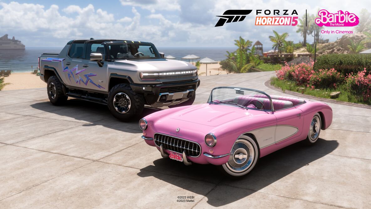 Corvette de Barbie y  Hummer  de Ken