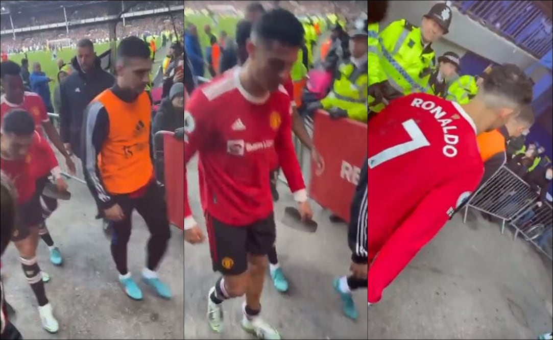 CRISTIANO RONALDO SE FUE MOLESTO TRAS LA DERROTA DEL MANCHESTER UNITED - FOTO: ESPECIAL