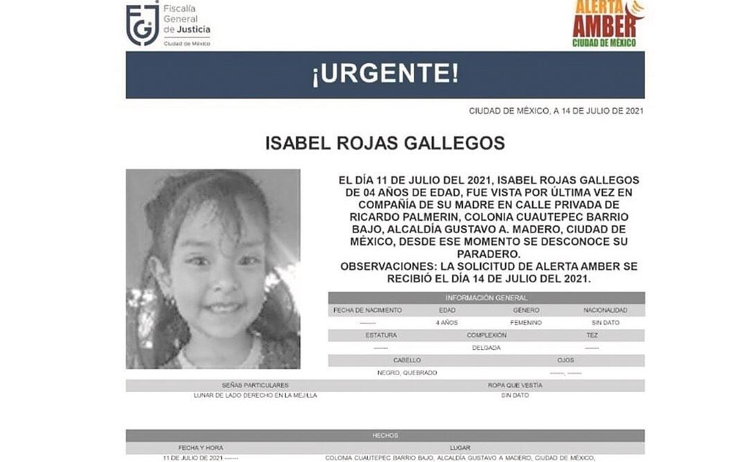 El cuerpo de Isabel fue hallado el viernes pasado en Cuautepec, Gustavo A. Madero. Foto: ARCHIVO EL UNIVERSAL