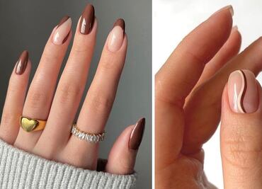 Brown nails, ideas de manicuras en tonos tierra para otoño
