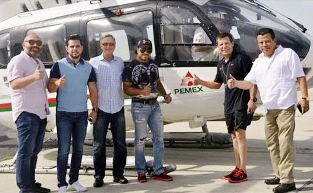 Chavez estuvo acompañado por Jimmy Lennon Jr, José Alberto Gómez Millar, Poti Gómez Milla, y el secretario general de la sección 47 del STPRM