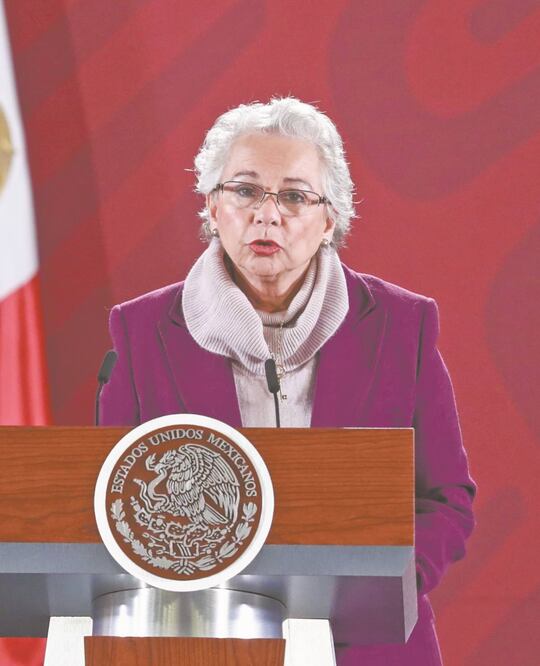 Relevancia. La secretaria de Gobernación, Olga Sánchez Cordero, aseguró que el tema es prioridad para el gobierno. Foto/DIEGO SIMÓN SÁNCHEZ. EL UNIVERSAL
