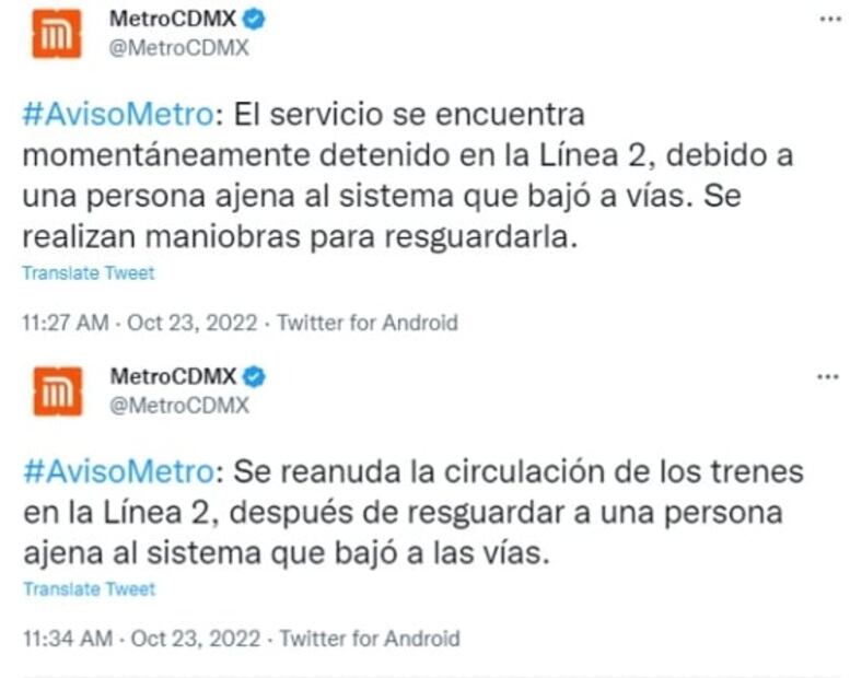 VIDEO: Hombre baja a vías del Metro CDMX, presuntamente buscaba atentar contra su vida