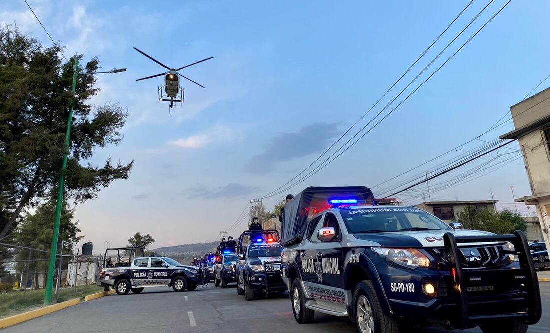 En el operativo también participarán más de 300 patrullas municipales, el helicóptero Jaguar 1 y unidades de Protección Civil y Bomberos de Ecatepec. Foto: Especial